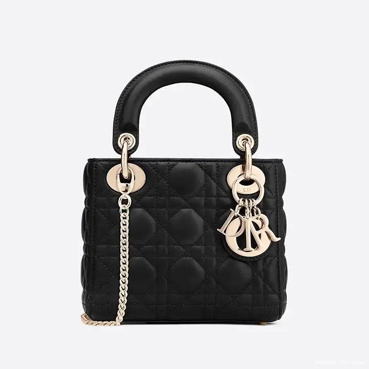 Cannage Black Dior Lambskin Lady Mini Bag 0514 Luxury